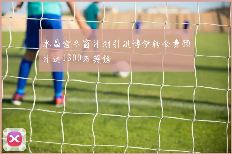 水晶宫冬窗计划引进博伊转会费预计达1300万英镑